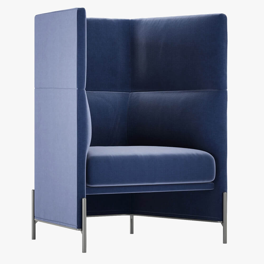 Algon High Back Chair от Arflex. Free 3D model.