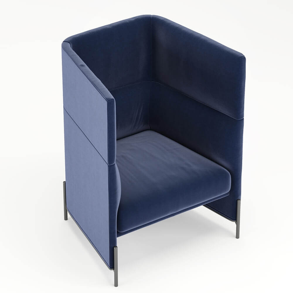 Algon High Back Chair от Arflex. Free 3D model.
