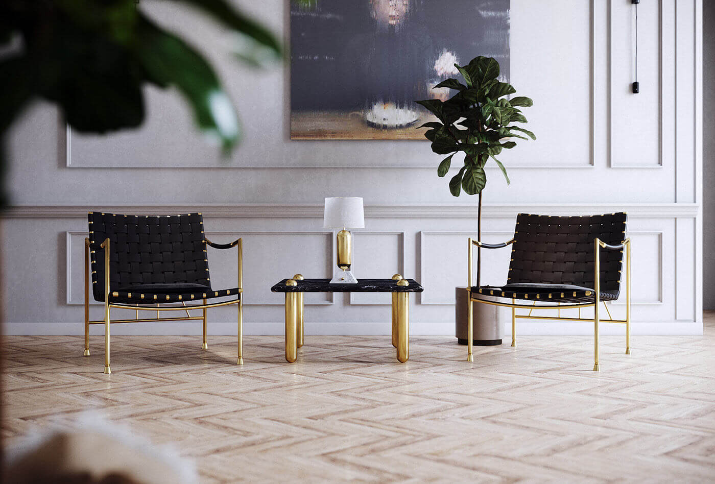 Thebes Lounge Chair. Free 3d model of Armchair